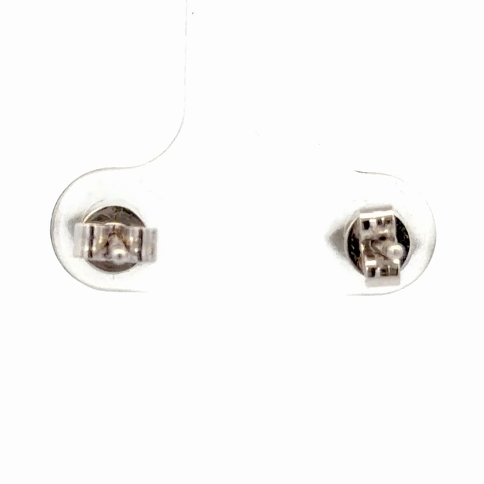 Diamond & Sapphire Lady's Estate Eye Earrings 077212 - Image 3