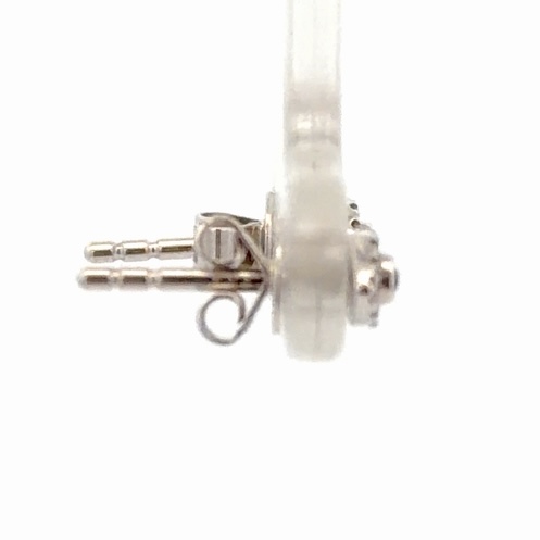 Diamond & Sapphire Lady's Estate Eye Earrings 077212 - Image 4