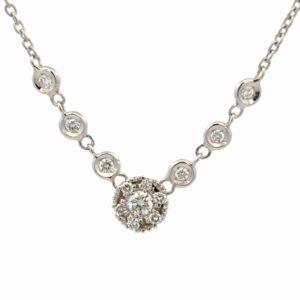 Lady's Multi Layered Diamond Estate Pendant 077213