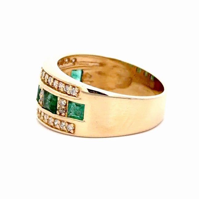 Lady's Emerald & Diamond Estate Ring 077214 - Image 2
