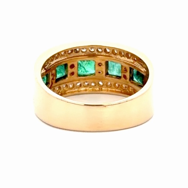 Lady's Emerald & Diamond Estate Ring 077214 - Image 3