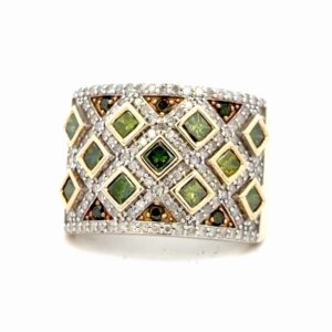 Green Diamond Lady's Estate Ring 077216
