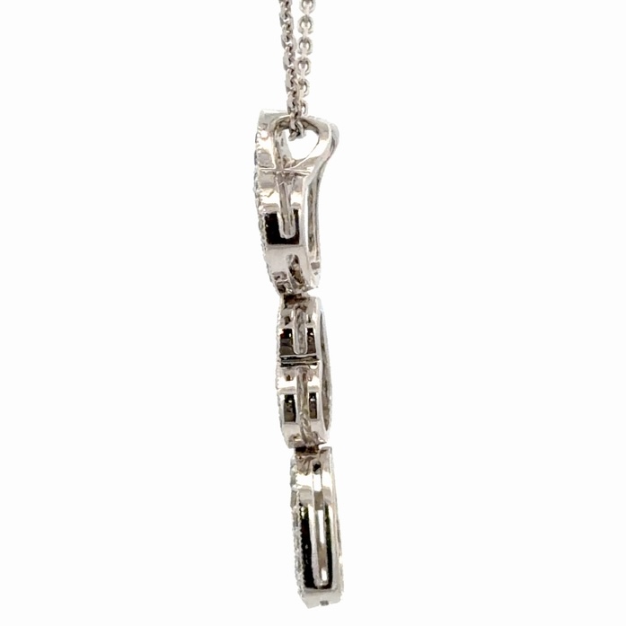 Diamond Triple Heart Estate Pendant 077224 - Image 2