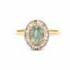 Chrysoberyl & Diamond Ladies Estate Ring 077301
