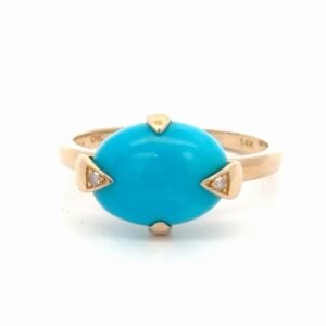 Turquoise Ladies Estate Rings 077305