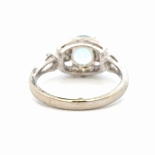 Aquamarine & Diamond Ladies Estate Ring 077308 - Image 3
