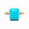 Turquoise & Diamond Ladies Estate Ring 077309