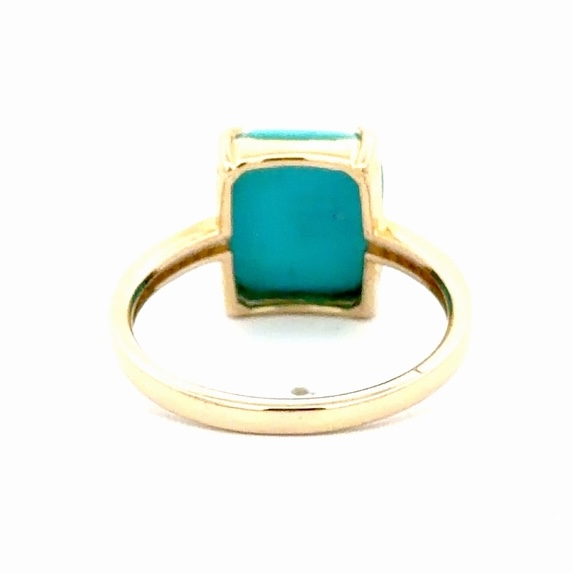 Turquoise & Diamond Ladies Estate Ring 077309 - Image 3
