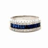 Diamond & Sapphire Ladies Estate Band 077310