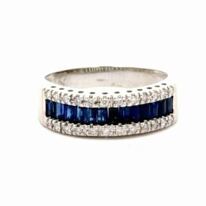 Diamond & Sapphire Ladies Estate Band 077310