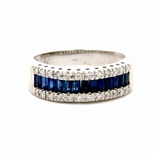Diamond & Sapphire Ladies Estate Band 077310