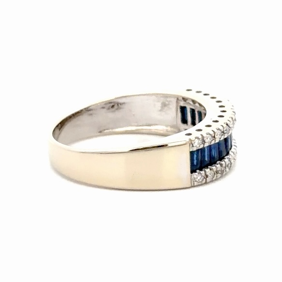 Diamond & Sapphire Ladies Estate Band 077310 - Image 4