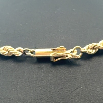 14K 3.10mm Rope Estate 24″ Chain 078340 - Image 2