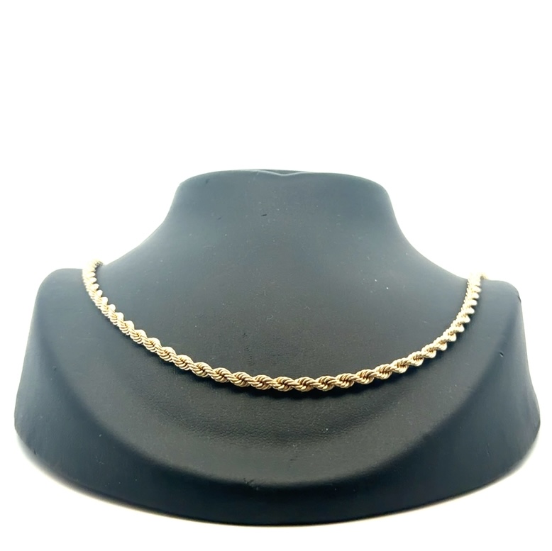 14K 3.10mm Rope Estate 24″ Chain 078340