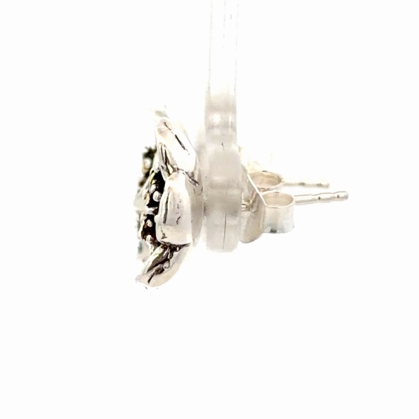 Sitka Rose Sterling Silver & Gold Nugget Post Earrings EP001 - Image 2