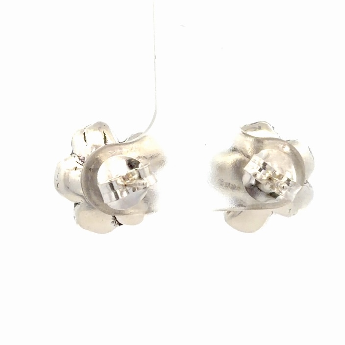 Sitka Rose Sterling Silver & Gold Nugget Post Earrings EP001 - Image 3