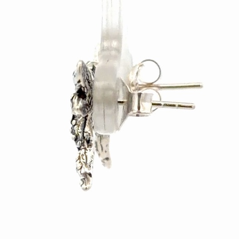 Dragonfly Sterling Silver & Gold Nugget Earrings EP076 - Image 2