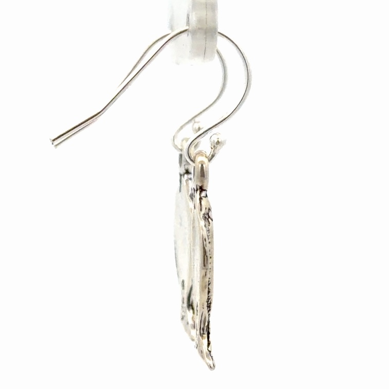 Halibut Sterling Silver & Gold Nugget Earrings EW100 - Image 4