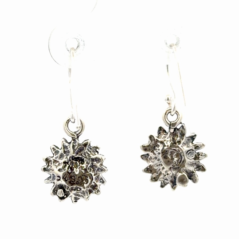 Daisy Sterling Silver & Gold Nugget Earrings EW102_ - Image 3
