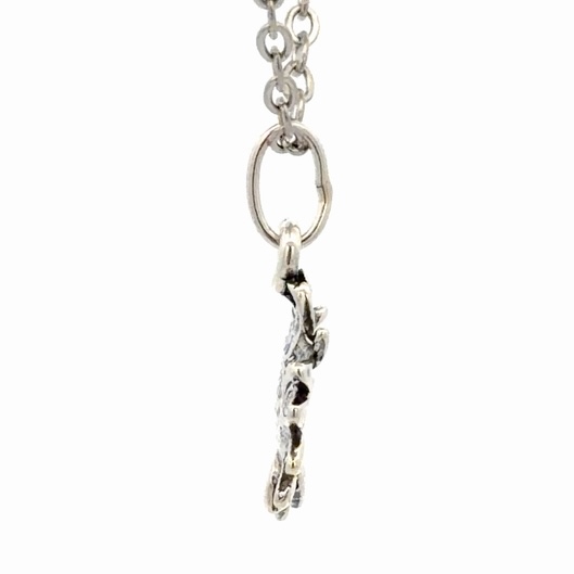Daisy Sterling Silver & Gold Nugget Pendant N098 - Image 4