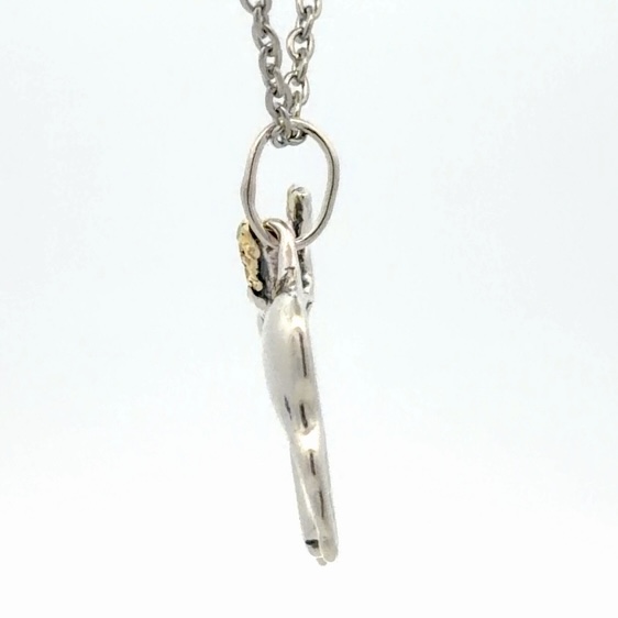 Moose Gold Nugget & Sterling Silver Pendant N184 - Image 2