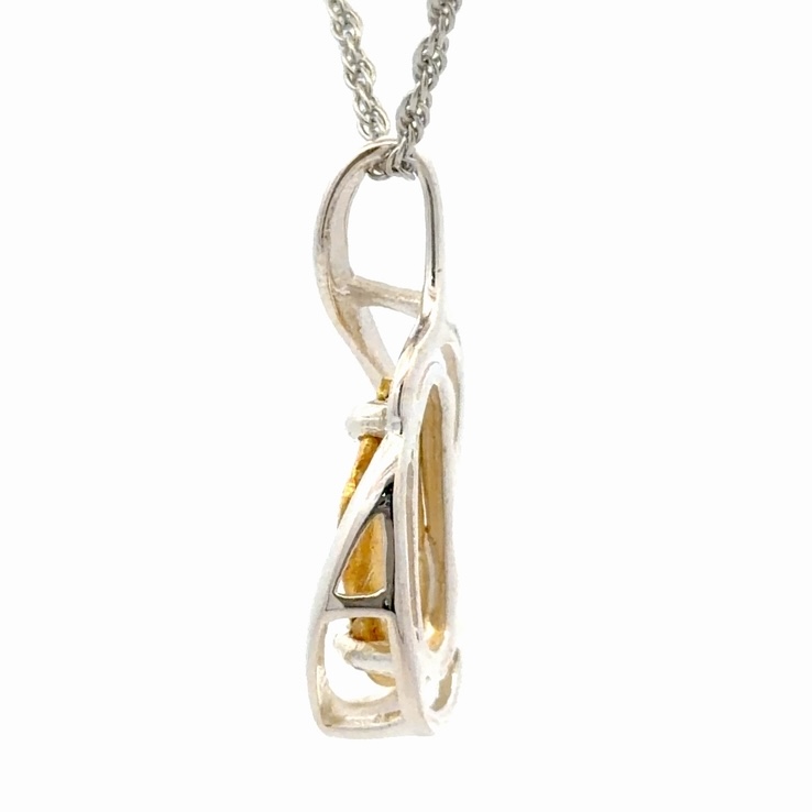 Gold Nugget & Sterling Silver Pendant PN784NSS - Image 2
