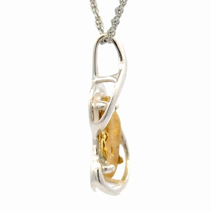 Gold Nugget & Sterling Silver Pendant PN784NSS - Image 4