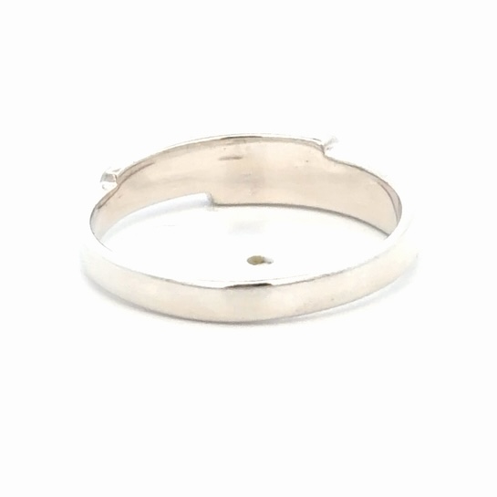 Sterling Silver & Gold Nugget Lady's Band RL1100NSS - Image 3