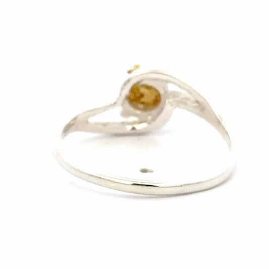 Lady's Gold Nugget & Sterling Silver Ring RL696NSS - Image 3
