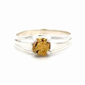 Gold Nugget & Sterling Silver Lady's Ring RL787NSS