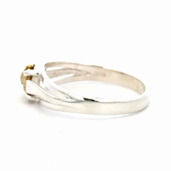 Gold Nugget & Sterling Silver Lady's Ring RL787NSS - Image 2