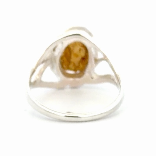 Free Form Gold Nugget & Sterling Silver Lady's Ring RL958NSS - Image 3