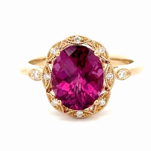 Rhodolite Garnet Ladies Estate Ring 077264
