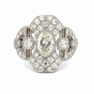 Platinum & Diamond Ladies Estate Ring 077311