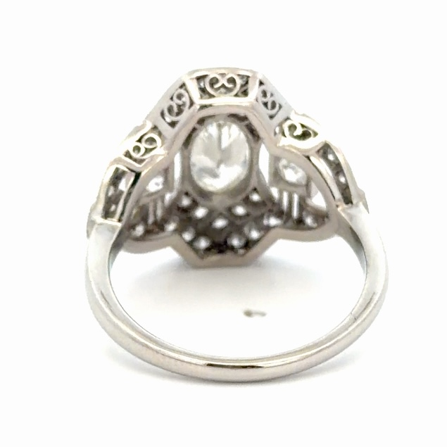 Platinum & Diamond Ladies Estate Ring 077311 - Image 3