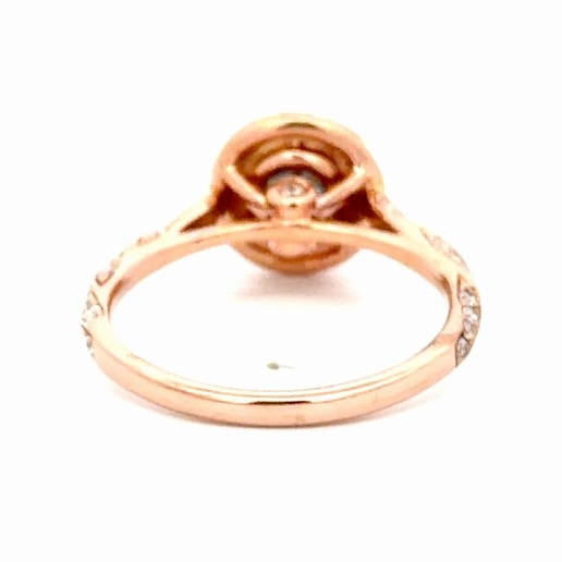 Blue Topaz Rose Gold Ladies Estate Ring 077322 - Image 3