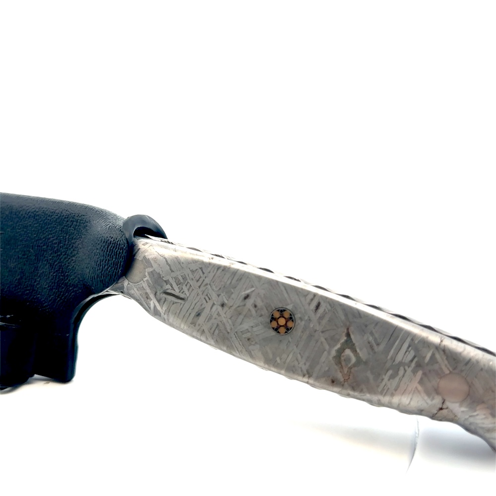 Semper Sharp Outdoorsman Meteorite & Stainless Steel Damascus Knife 8058 - Image 3