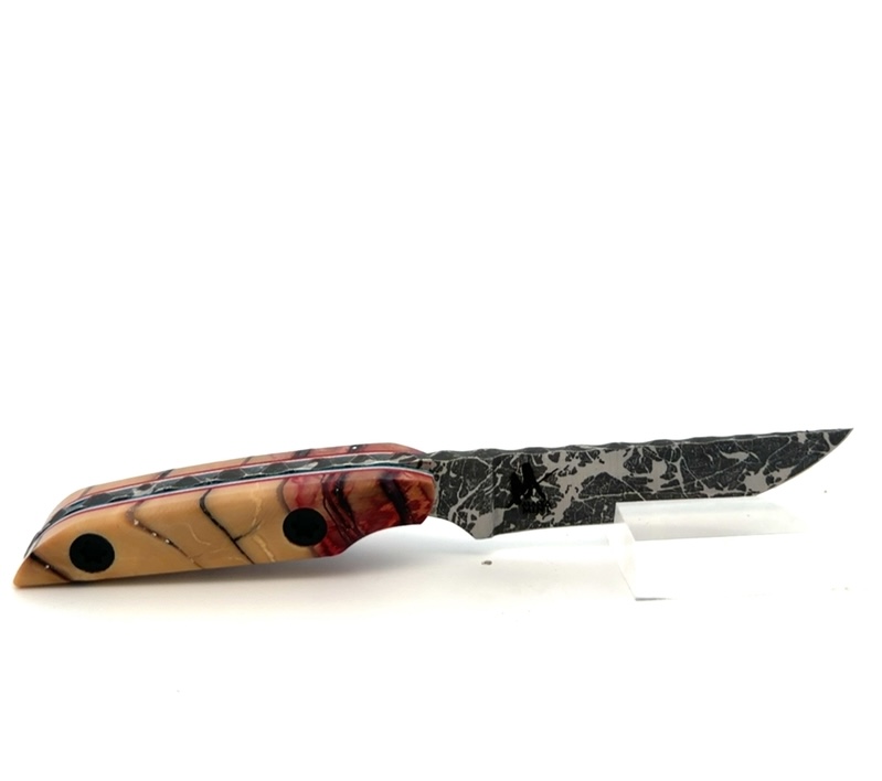 Semper Sharp Puffin Red White & Blue Liner & Mammoth Ivory Knife 8223