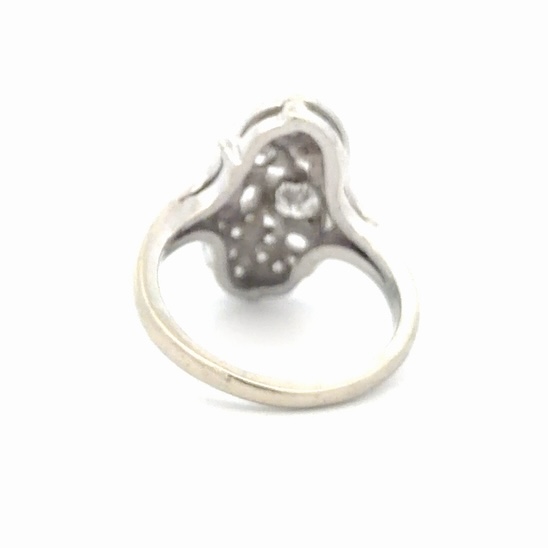 Antique Diamond Heart Ladies Estate Ring 077347 - Image 3