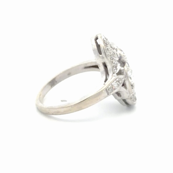 Antique Diamond Heart Ladies Estate Ring 077347 - Image 4
