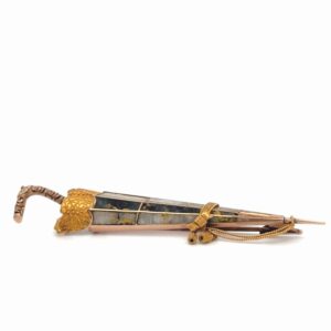 Gold & Gold Quartz Umbrella Pin 077353
