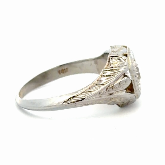 Single Euro Cut Diamond Ladies Estate Ring 077370 - Image 4