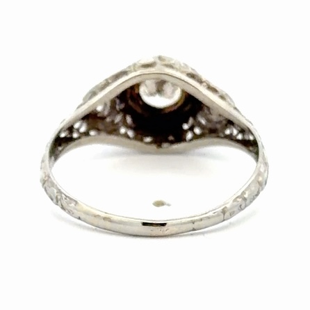 Single Diamond Vintage Ladies Estate Ring 077373 - Image 3