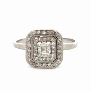 Diamond Platinum Estate Ladies Ring 077375
