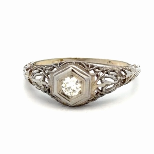 Diamond Ladies Vintage Estate Ring 077385