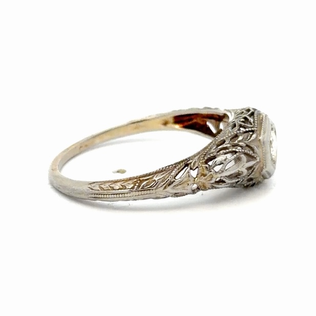 Diamond Ladies Vintage Estate Ring 077385 - Image 4