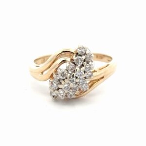 Ladies Diamond Cluster Estate Ring078370