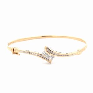 14K & Diamonds Ladies Estate Bangle 078376