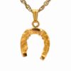 Gold Nugget Estate Horseshoe Ladies Pendant 078386