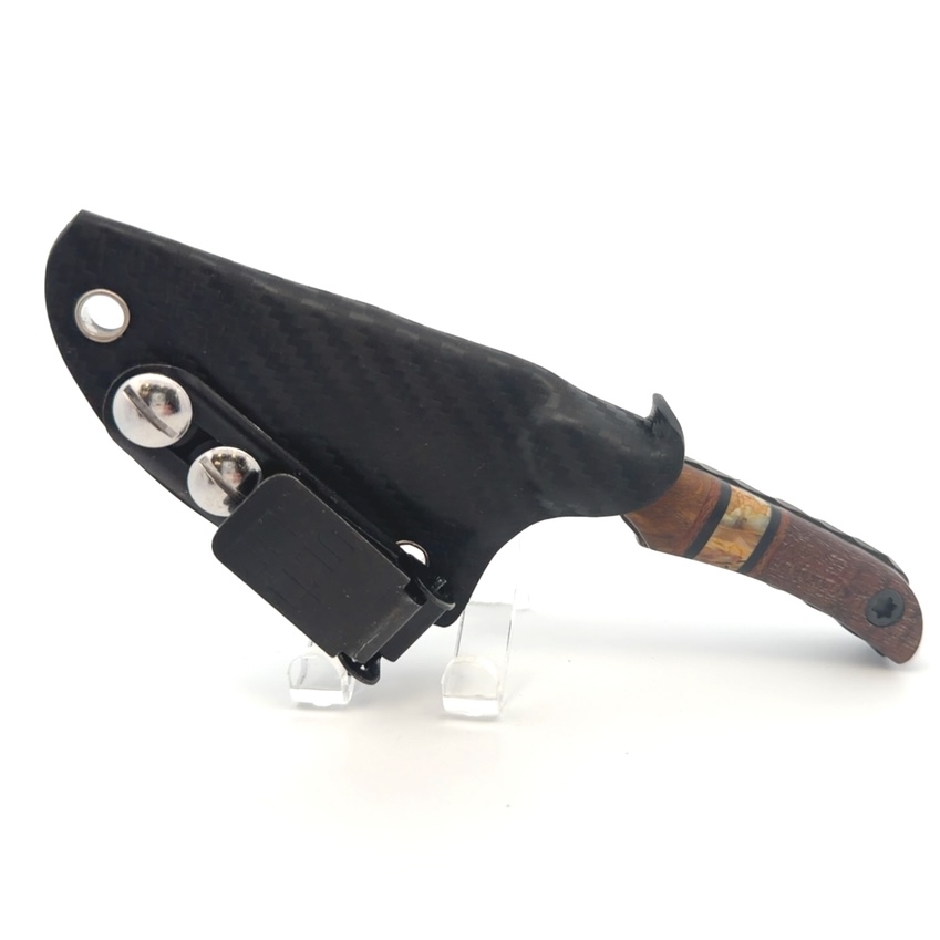 Semper Sharp Piglet Birch Burl & Mammoth Molar Knife 8062 - Image 2